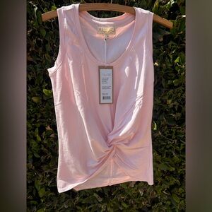 BNWT Niyama Sol tie tank ballet pink size small yoga